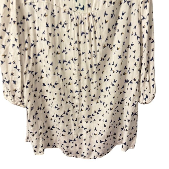 Siren Lily Blouse Sz 3X Bird Pattern Blouse With Zipper Neckline. NWT - Picture 10 of 12